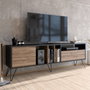 Hanah Home Mistico (180) - Soporte para TV Nogal y Negro